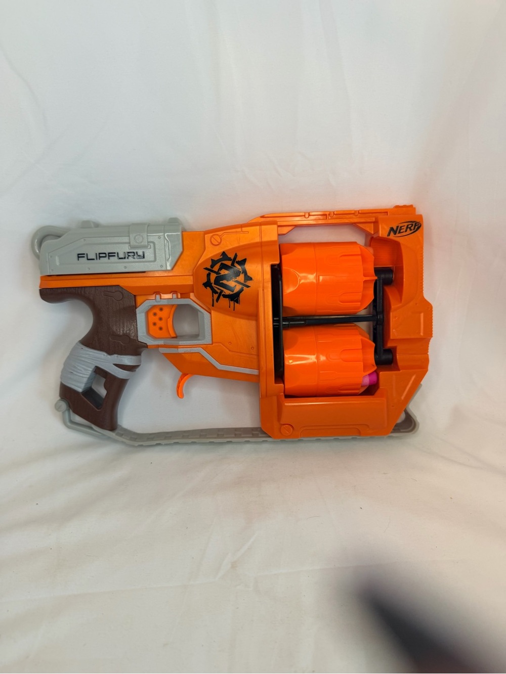 Nerf FlipFury Blaster in Orange and Gray